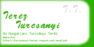 terez turcsanyi business card